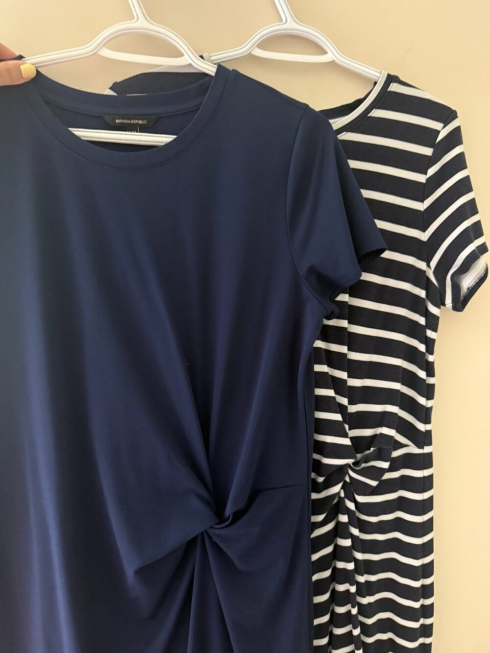 Banana Republic Knot-Front T-Shirt Dress Bundle (2 Dresses)